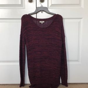 Mudd Purple Dark Knit Sweater (medium)